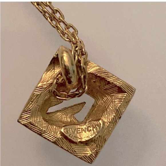 Givenchy Gold Necklace with Crystal Accents - Picture 3 of 5